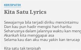 Satu Lyrics